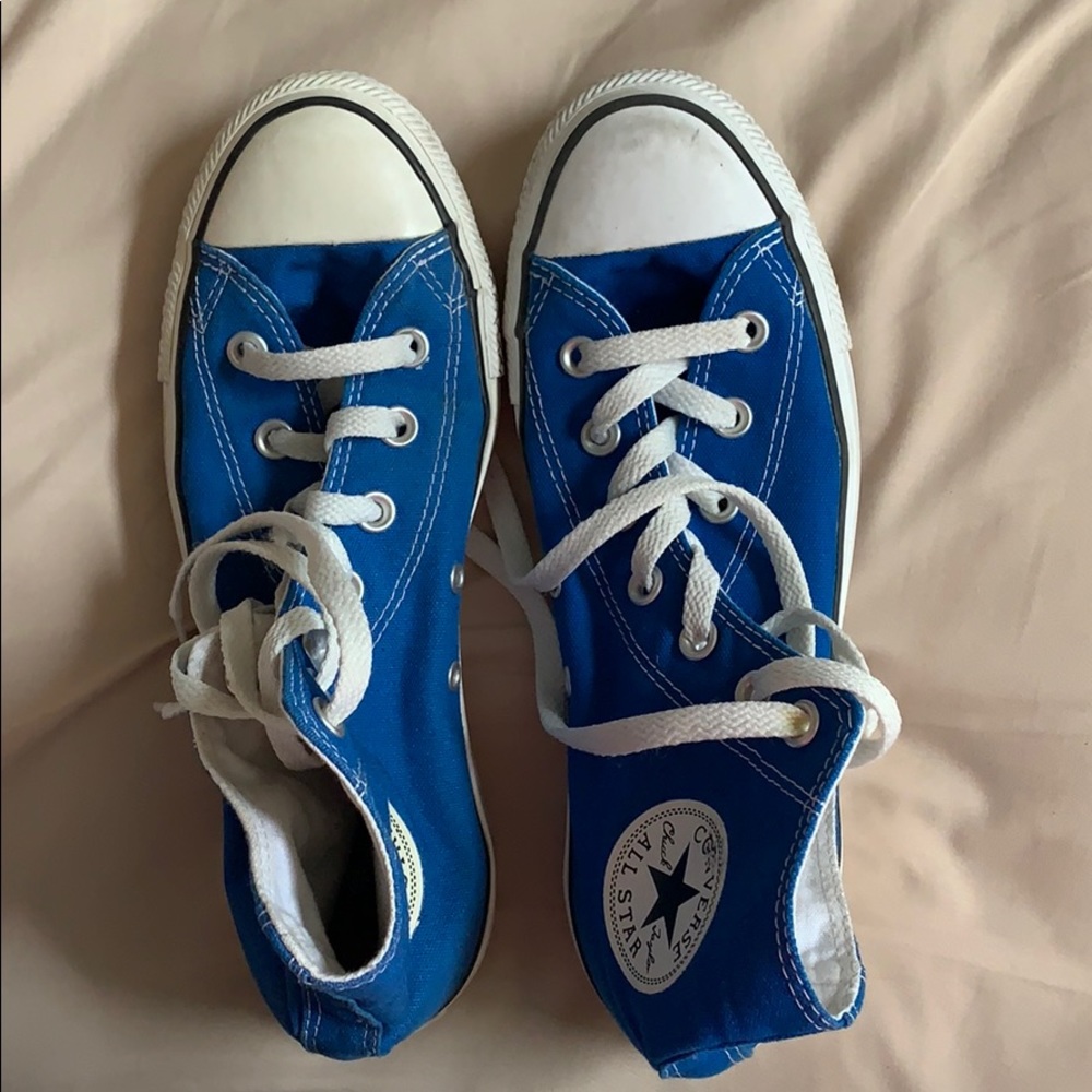 Blue High Top Converse